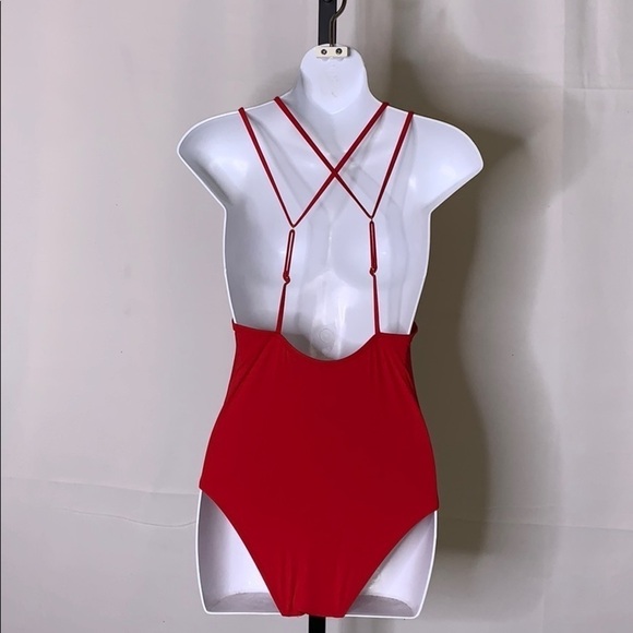 NWT Sun Lab Swim red bathing suit size - S - Picture 2 of 4